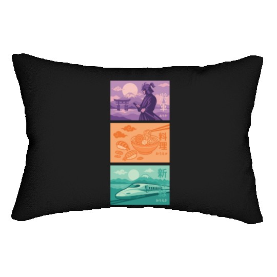 Spirit of Japan – Samurai, Food & Speed Lumbar Pillows