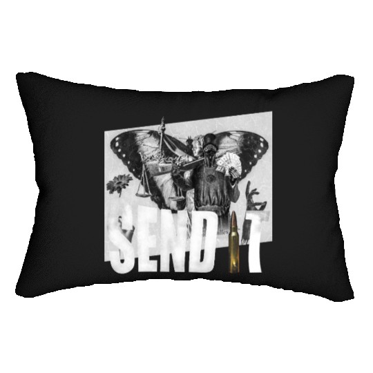 Send lawyers guns and money Lumbar Pillows