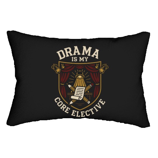 Theater Kid Drama Club Musical Theater Nerd Stage Lumbar Pillows