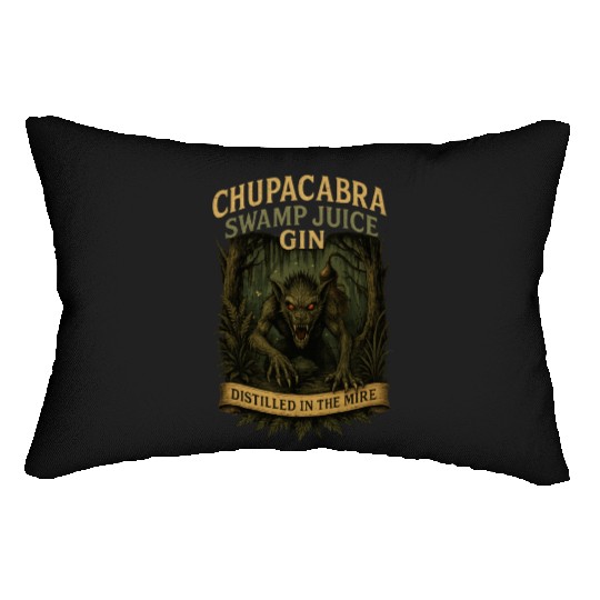 Chupacabra Swamp Juice Gin Lumbar Pillows
