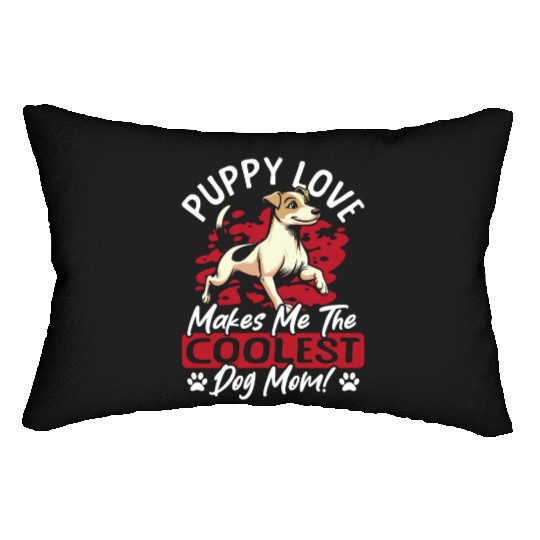 Puppy Love the Coolest Dog Mom! My Mom Is Cool Dog Lumbar Pillows