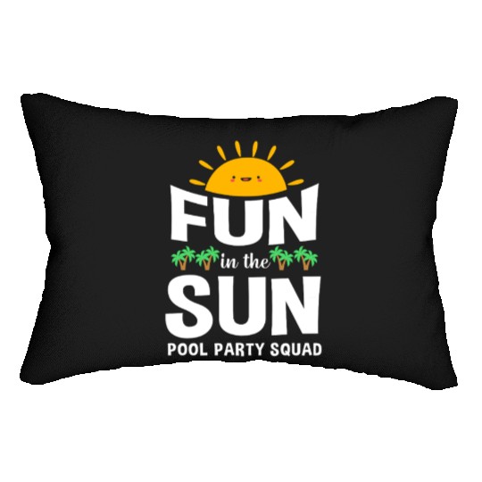 Pool Party Squad Summer Vacation Lumbar Pillows