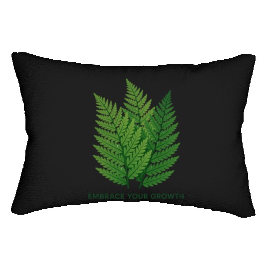 Embrace Your Growth | Fern Design Lumbar Pillows
