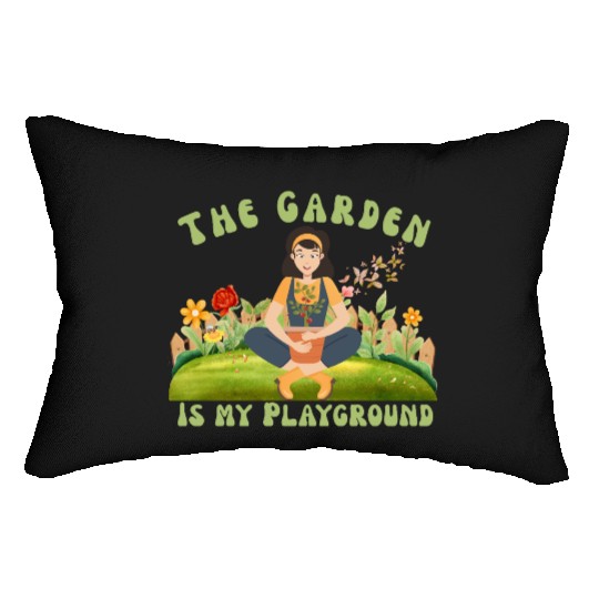 The Garden is My Playground Lumbar Pillows