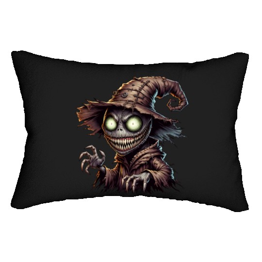 Evil Scarecrow Witch – Creepy Halloween Horror Lumbar Pillows