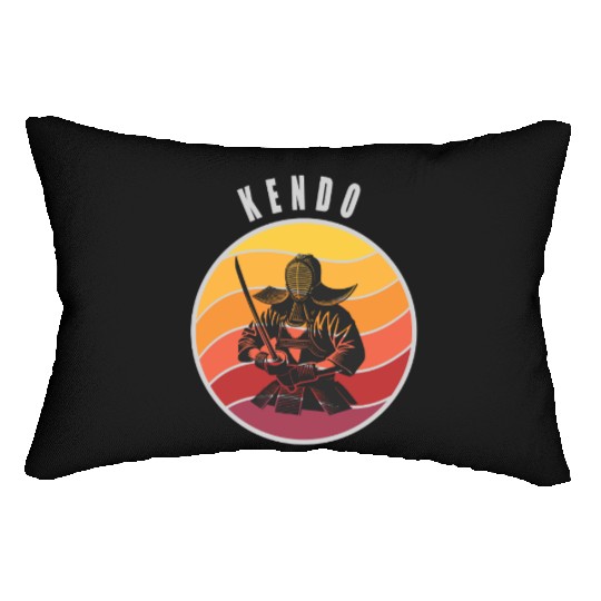 Retro Kendo Samurai Style Lumbar Pillows