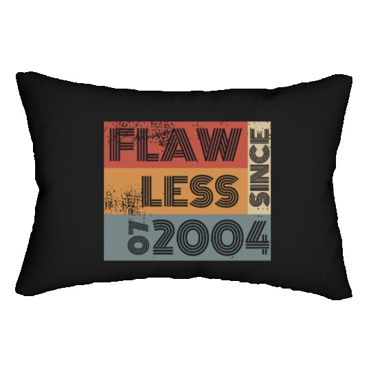 21st birthday Flawless since 07/2004 Lumbar Pillows