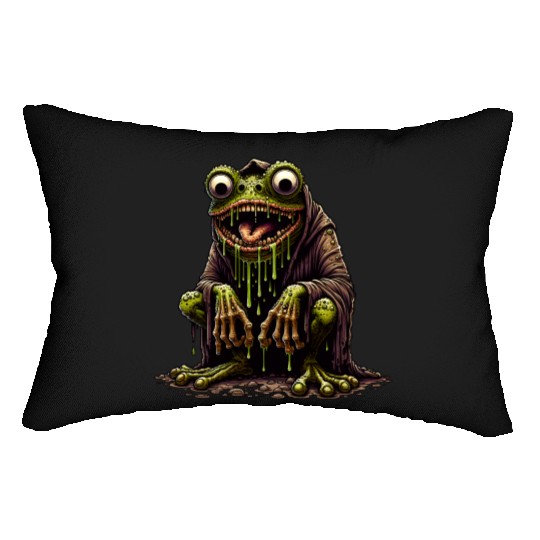 Slime Toad Monster – Creepy Hooded Swamp Creature Lumbar Pillows