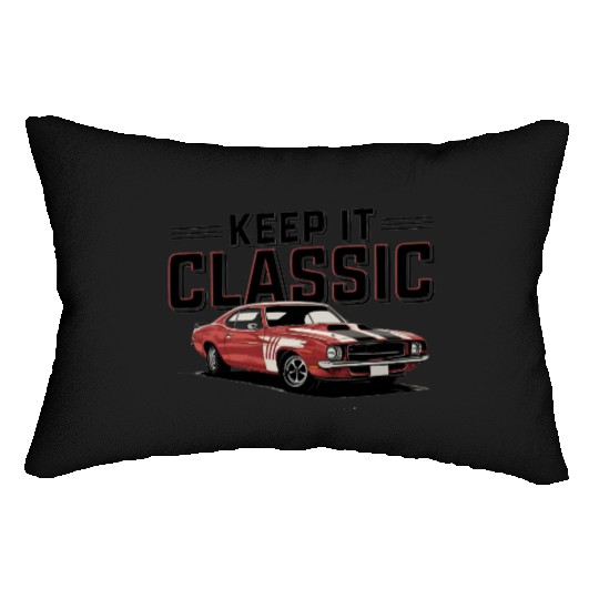 Vintage Muscle Car Keep It Classic Lumbar Pillows