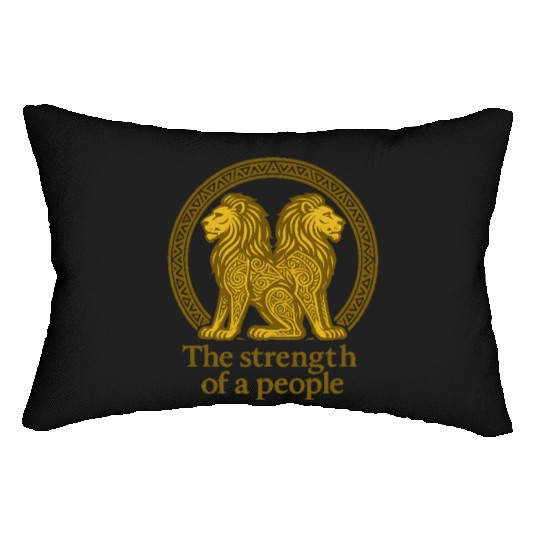 Royal Lions of Bamoun Lumbar Pillows