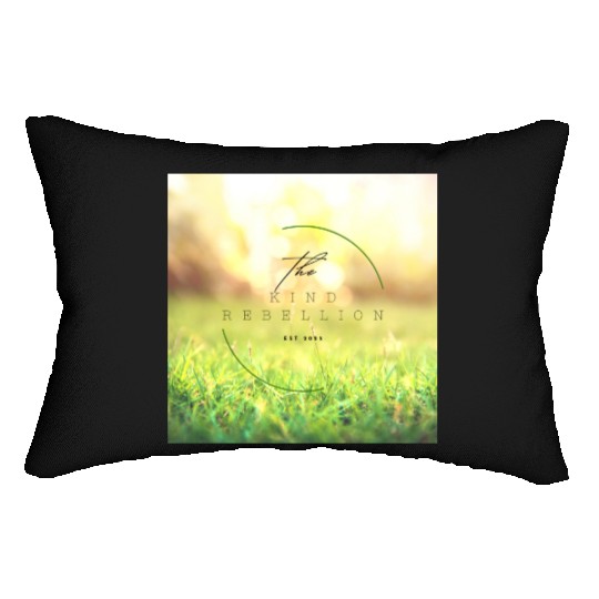 The Kind Rebellion – Grass & Sun Logo (2025) Lumbar Pillows