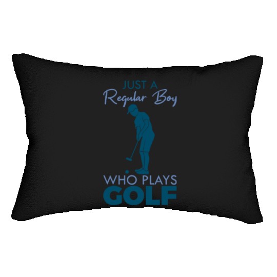 Funny Golfer Boy Lumbar Pillows