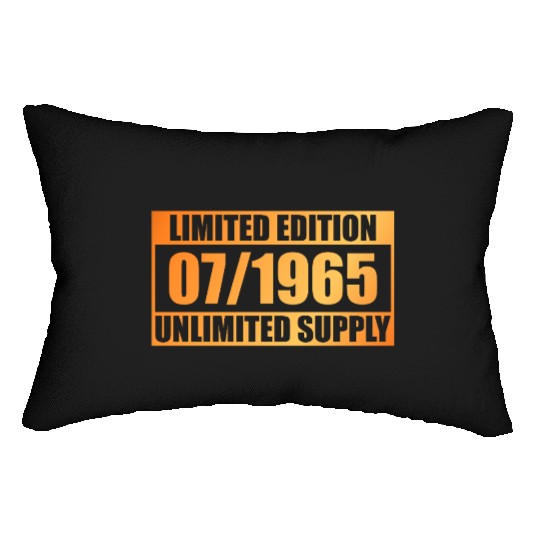 60th birthday Limited Edition - ꝏ Supply 07/1965 Lumbar Pillows