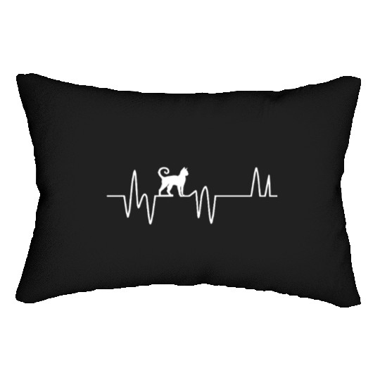 Cat Heartbeat Lumbar Pillows Cute Kids Men Women Cat Lover
