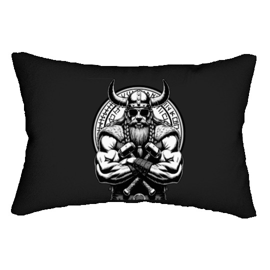 Viking Warrior Man Odin Thor Norman Walhalla Lumbar Pillows