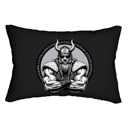 Viking Warrior Man Odin Thor Norman Walhalla Lumbar Pillows