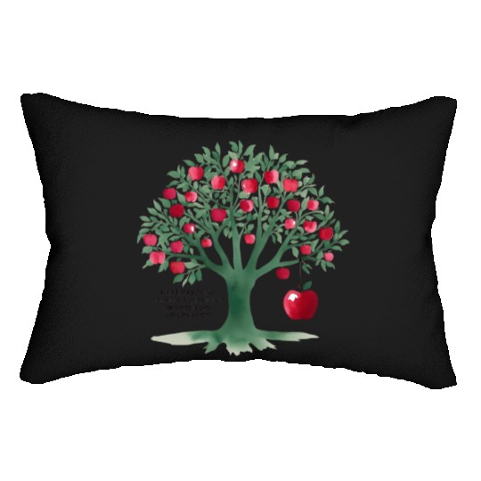 From the apple tree all beginnings Lumbar Pillows