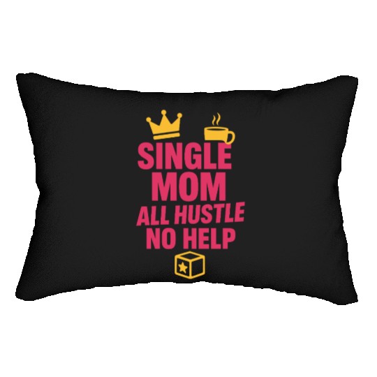 Single Mom Life Chaos Coordinator Wine Coffee Lumbar Pillows