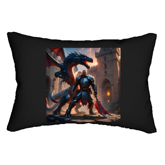 Dragon man Lumbar Pillows