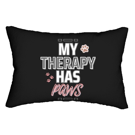 My Therapy Has Paws – Dog Mom Comfort Design Lumbar Pillows