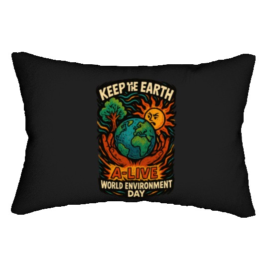 Earth Guardian World Environment Day Lumbar Pillows