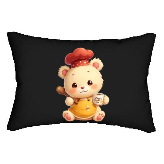 Chef Bear - Secret Fuel Coffee Lumbar Pillows