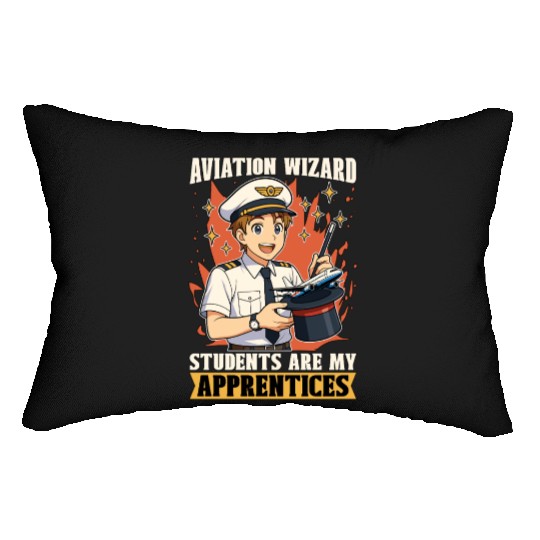 Flight Instructor Aviation Wizard Flight Trainer Lumbar Pillows