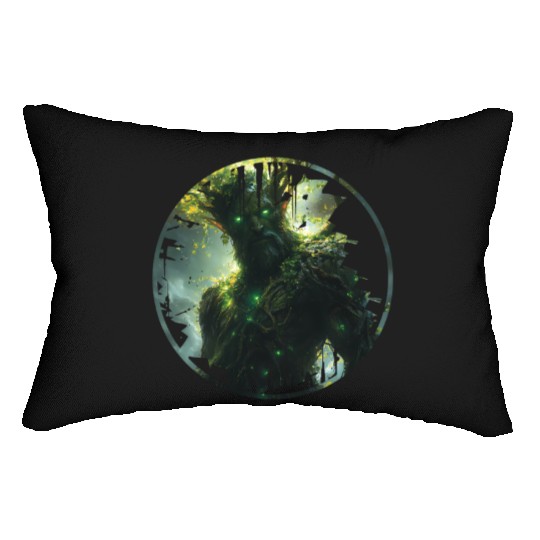 Natural Guard With Bright Aura Lumbar Pillows