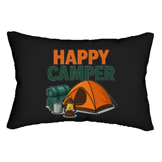 Happy Camper – Cozy Camping Vibes Lumbar Pillows