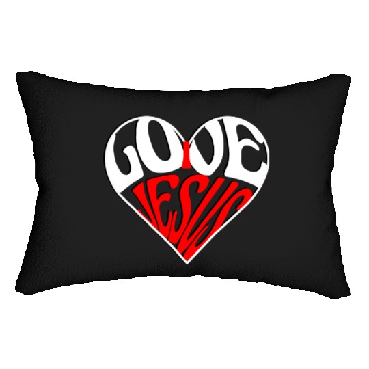 I love Jesus Lumbar Pillows