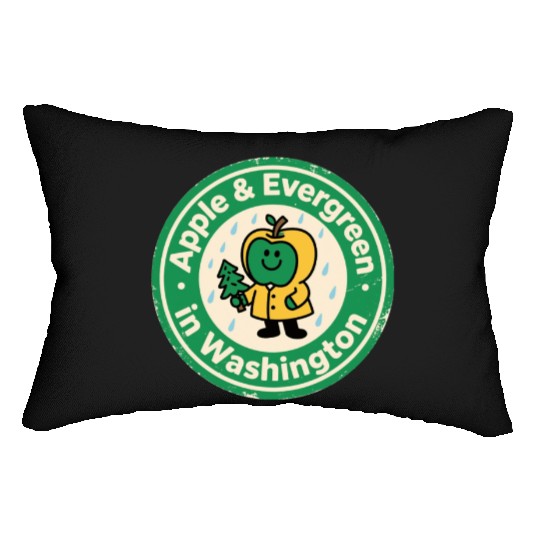 Pacific Northwest Charm Washington Vintage Apple Lumbar Pillows