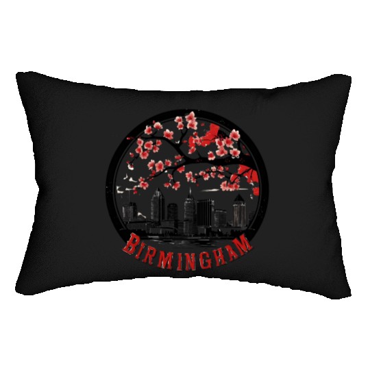 Birmingham City Albm skyline USA Lumbar Pillows