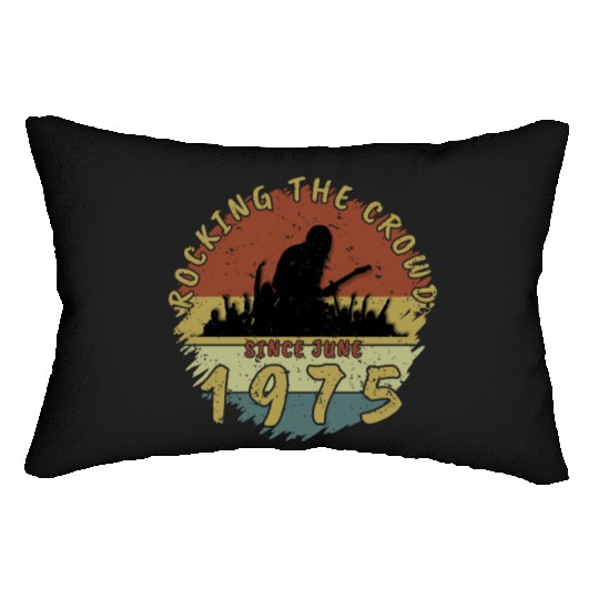 50th Birthday Rocking the crowd GIT 06/1975 Lumbar Pillows