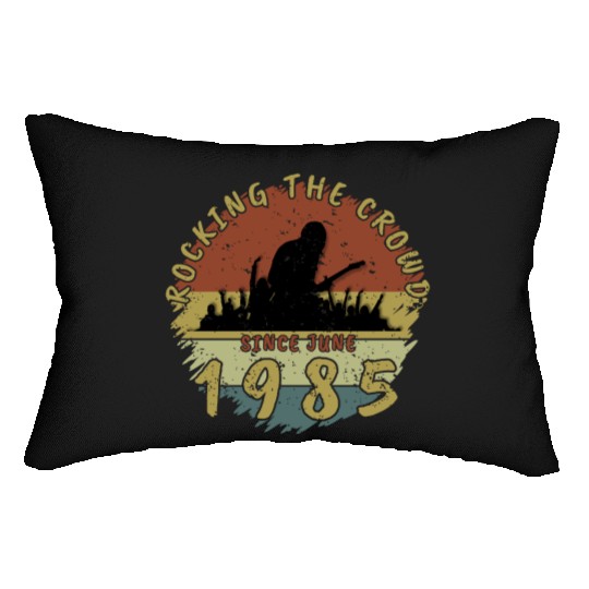 40th Birthday Rocking the crowd GIT 06/1985 Lumbar Pillows