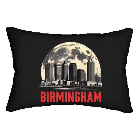 Birmingham City Albm Skyline Full Moon Lumbar Pillows