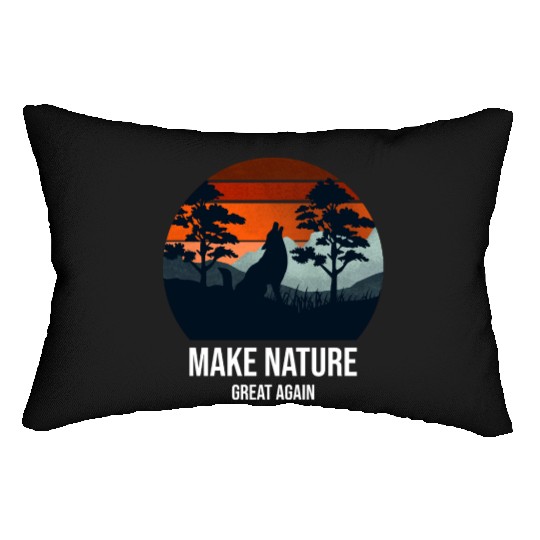 Make Nature Great Again Wilderness Lumbar Pillows