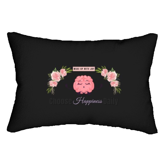 Choose Happiness Brain Zen - Therapist Wellness Lumbar Pillows