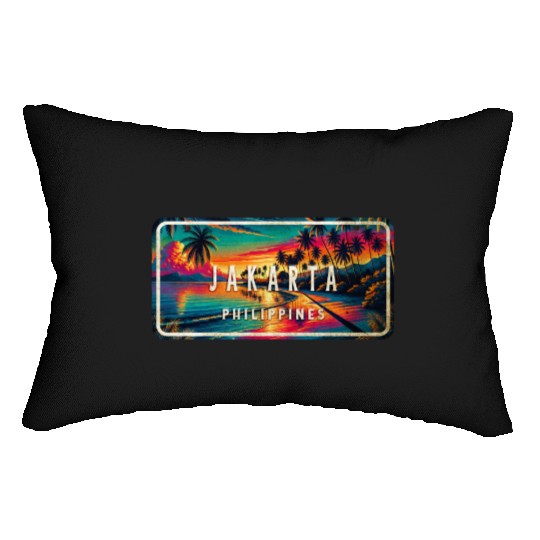 Jakarta - Tropical Retro Lumbar Pillows