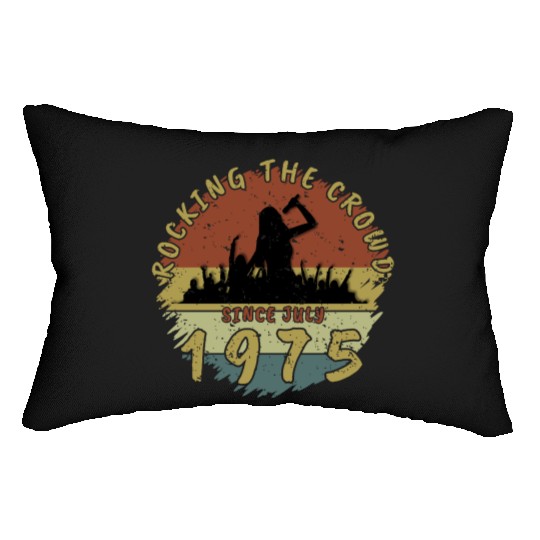 50th Birthday Rocking the crowd SNG 07/1975 Lumbar Pillows