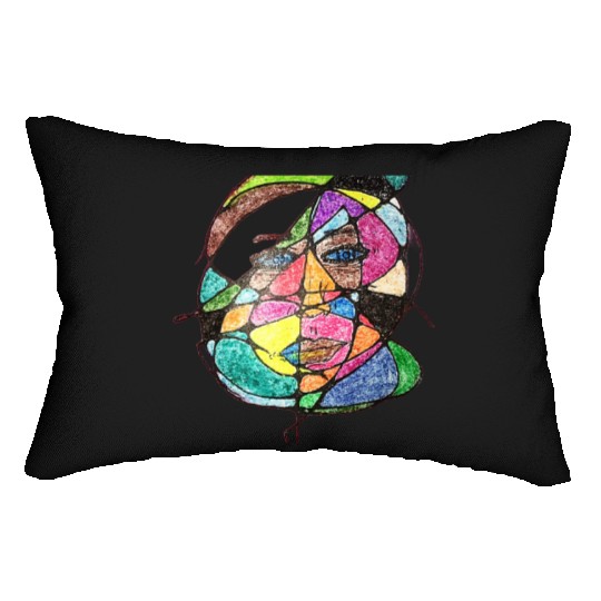Vivid Spectrum Visage Lumbar Pillows