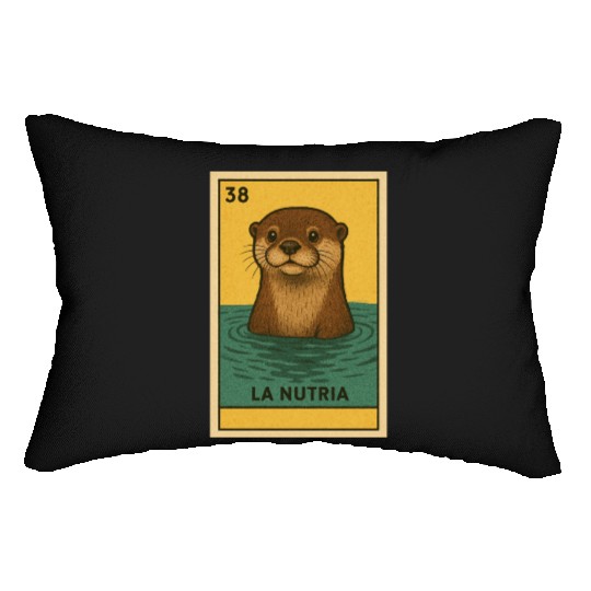 LA NUTRIA - THE OTTER - LA LOTERÍA Lumbar Pillows