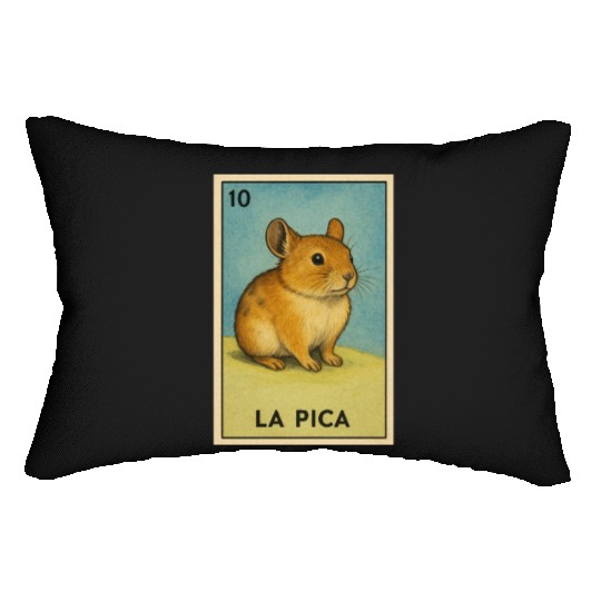 LA PICA - THE ROCK RABBIT - LA LOTERÍA Lumbar Pillows