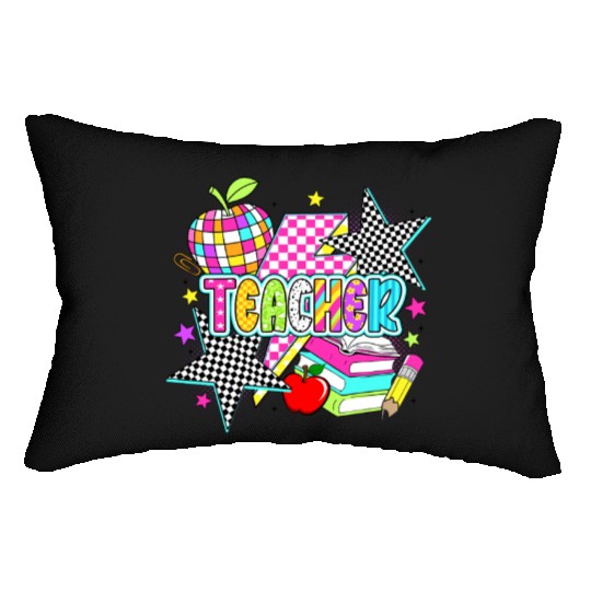 Retro Teacher Preppy Teacher Lumbar Pillows