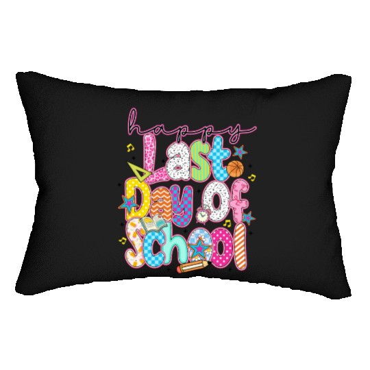 Last Day of School Teacher Summer Lumbar Pillows