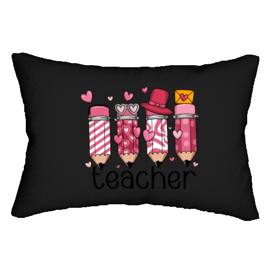 Teacher Valentine Lumbar Pillows