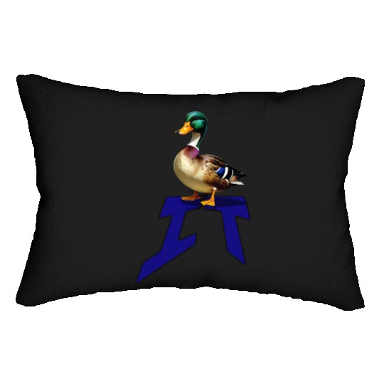 Mallard Duck on the word IT Lumbar Pillows
