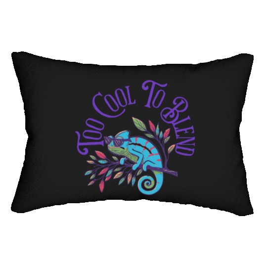Too Cool to Blend – Chameleon Attitude Lumbar Pillows