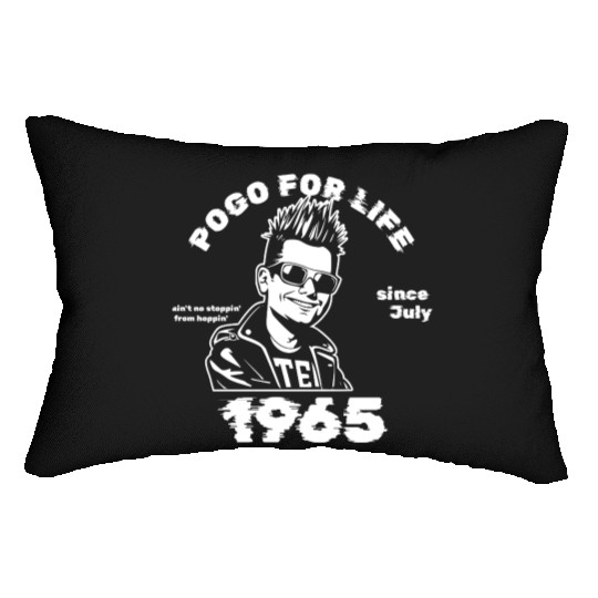 60th Birthday Pogo For Life Since 07/1965 Lumbar Pillows
