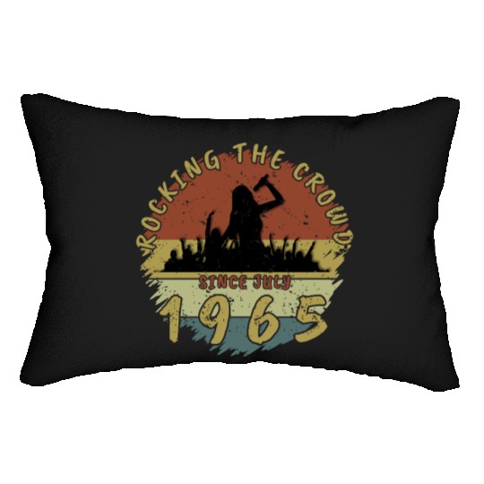 60th Birthday Rocking The Crowd SNG 07/1965 Lumbar Pillows
