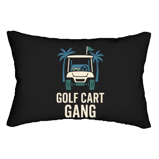 Golf Cart Life Senior Humor Retirement Ride Lumbar Pillows